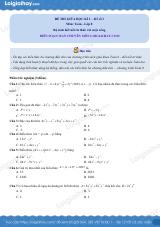 Đề thi giữa kì 1 Toán 8 - Đề số 3 - Kết nối tri thức
